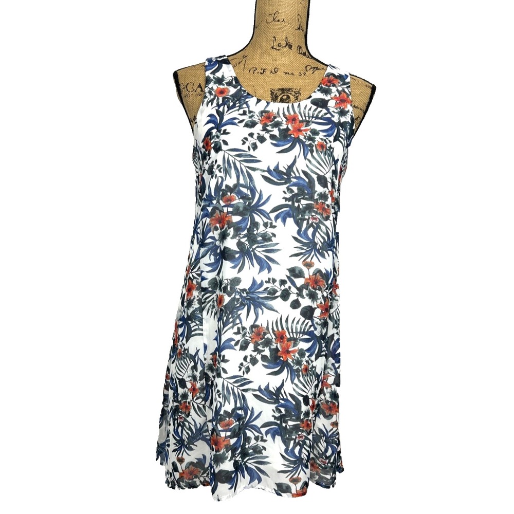 Anthropologie Paper Crane Dress Multicolor Striped A-line Sundress Size Medium